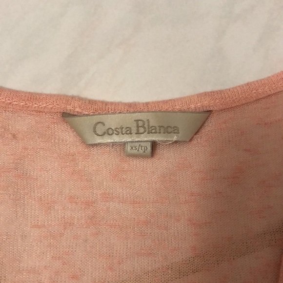 Light Pink Jewelled Tank Top COSTA BLANKA (Size XS) - Picture 3 of 5
